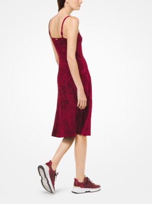 Crushed Velvet Slip Dress