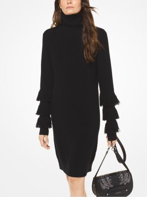 Wool-Blend Turtleneck Dress