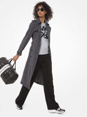 Michael kors draped best sale trench coat