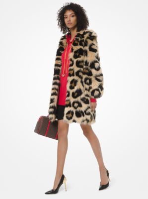 michael kors leopard coat