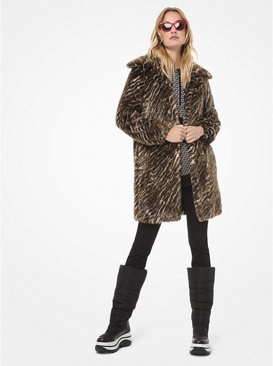 Safari Faux Fur Coat