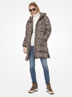 Michael kors best sale leopard print jacket