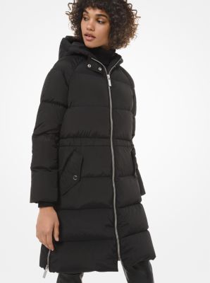 Michael kors long outlet black puffer coat