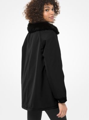 michael kors fur collar