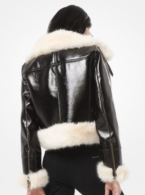 michael kors shearling jacket