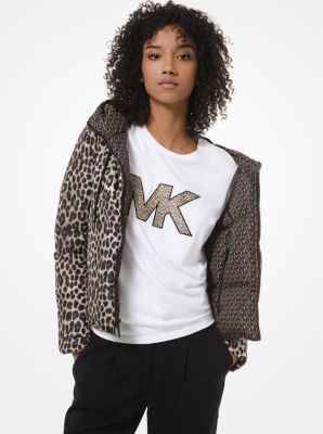 Reversible Leopard and Logo Quilted Puffer Jacket | Michael Kors