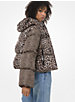 Mixed Leopard Puffer Jacket image number 1