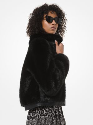 michael kors faux fur jacket