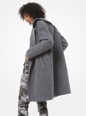 michael kors grey wool coat