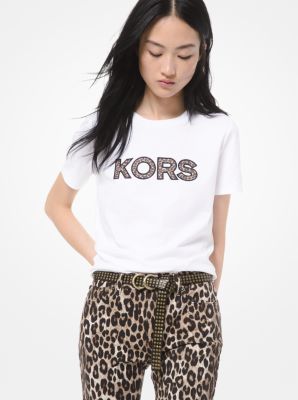 michael kors leopard print shirt