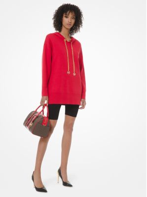 michael kors red hoodie