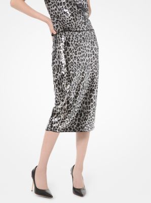 michael kors animal print skirt