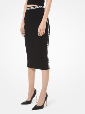 michael kors black pencil skirt