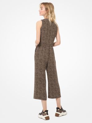 Michael kors store leopard print jumpsuit