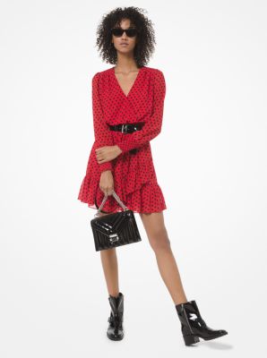 Michael kors red deals polka dot dress