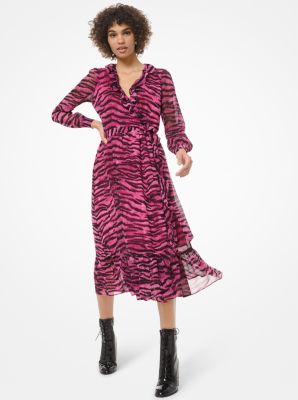 tiger wrap dress