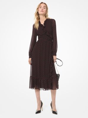 michael kors polka dot dress