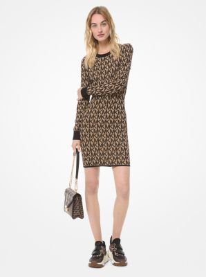 Stretch-Viscose Jacquard Dress 