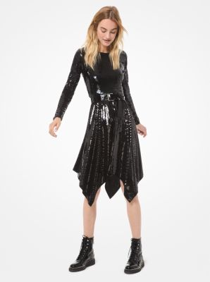 michael kors black sequin dress