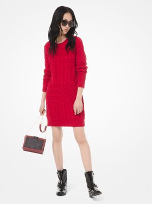 Cable Knit Sweater Dress Michael Kors Canada