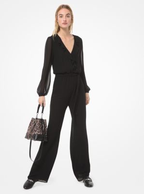 Georgette Wrap Jumpsuit | Michael Kors