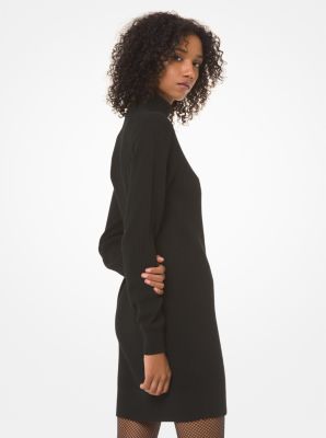 michael kors black sweater dress