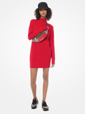 Michael kors red sweater on sale dress