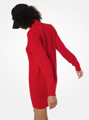 Michael kors red clearance sweater dress