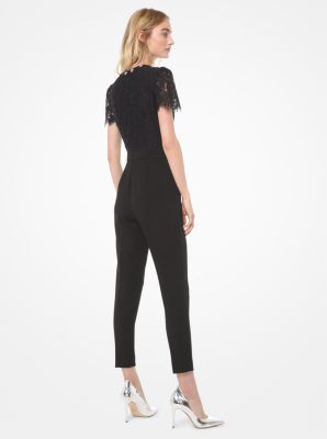 michael kors lace bodice jumpsuit