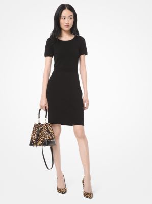 Robe texturée en viscose extensible image number 0