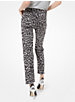 Leopard Stretch-Cotton Cropped Jeans image number 1