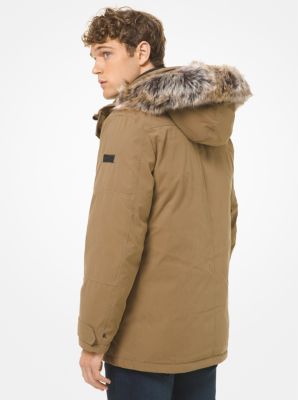 2-in-1 Faux Fur Trim Parka