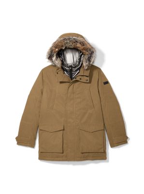 2-in-1 Faux Fur Trim Parka