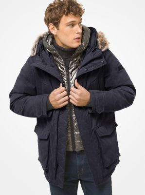 2-in-1 Faux Fur Trim Parka 