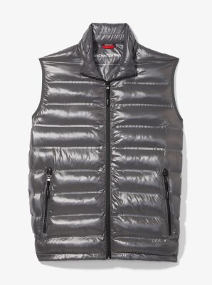 michael kors quilted nylon hooded vest