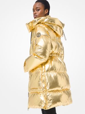 Michael kors cheap parka gold