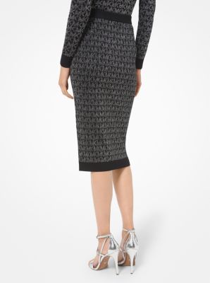 michael kors black pencil skirt