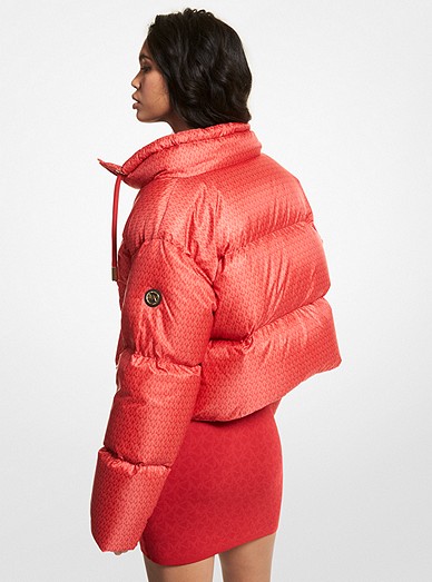 Cropped Logo Quilted Puffer Jacket | Michael Kors