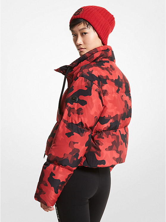 Camouflage Quilted Puffer Jacket image number 1