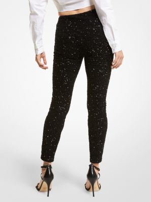 Legging en maille extensible paillettes Michael Kors Canada