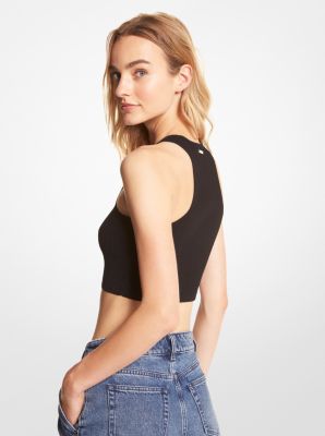  Mebius Girl's Crop Tank Ribbed Knit Cropped Tops