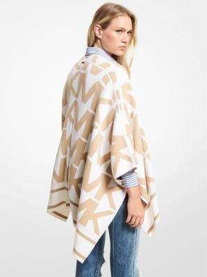 Wool Blend Logo Poncho image number 1