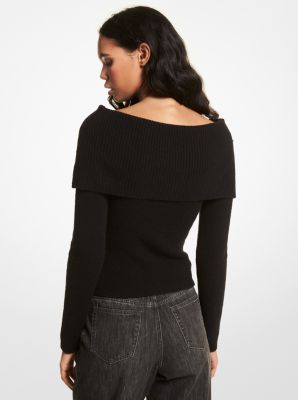 One-Shoulder Rib Sweater curated on LTK