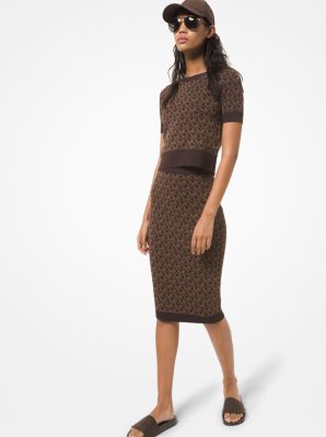 Logo Jacquard Pencil Skirt image number 0