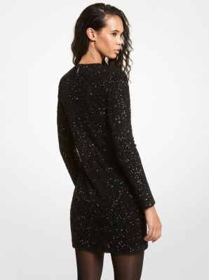 Sequined Stretch Mesh Mini Dress | Michael Kors Canada