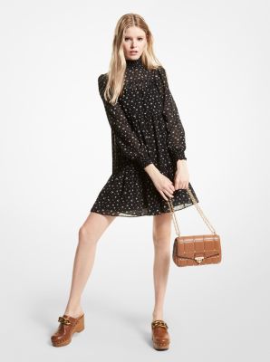 Floral Georgette Smocked Dress | Michael Kors