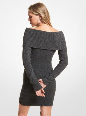 Michael kors off shoulder dress hot sale