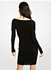Ribbed Merino Wool Blend Cutout Dress image number 2