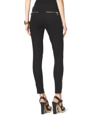 Michael Kors Plus Zipper-Pocket Leggings