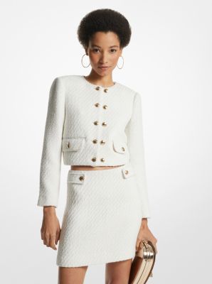 Michael kors shop tweed peacoat